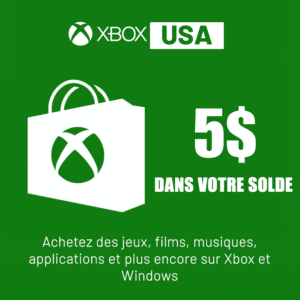 Carte cadeau Xbox Live 5$ – USA