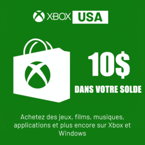 Carte cadeau Xbox Live 10 $ – USA