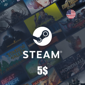 Carte cadeau Steam 5$ – États-Unis
