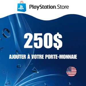 Carte PlayStation Network 250 $ – États-Unis