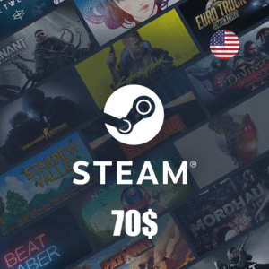 Carte cadeau Steam 70$ – États-Unis