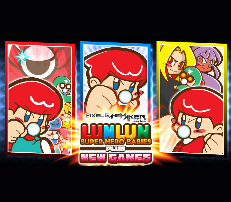 Pixel Game Maker Series LUNLUN SUPER HERO BABIES PLUS NEWGAMES – PC Steam (Global)